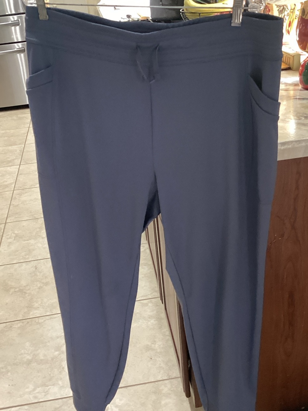 Men's Navy Blue Sweatpants Joggers with Drawstring